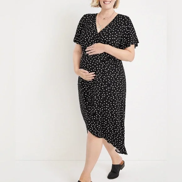 shushu tong midi dress SHUSHUTONG Striped Wool-Blend Knit Midi Dress Dark Blue / S/8
